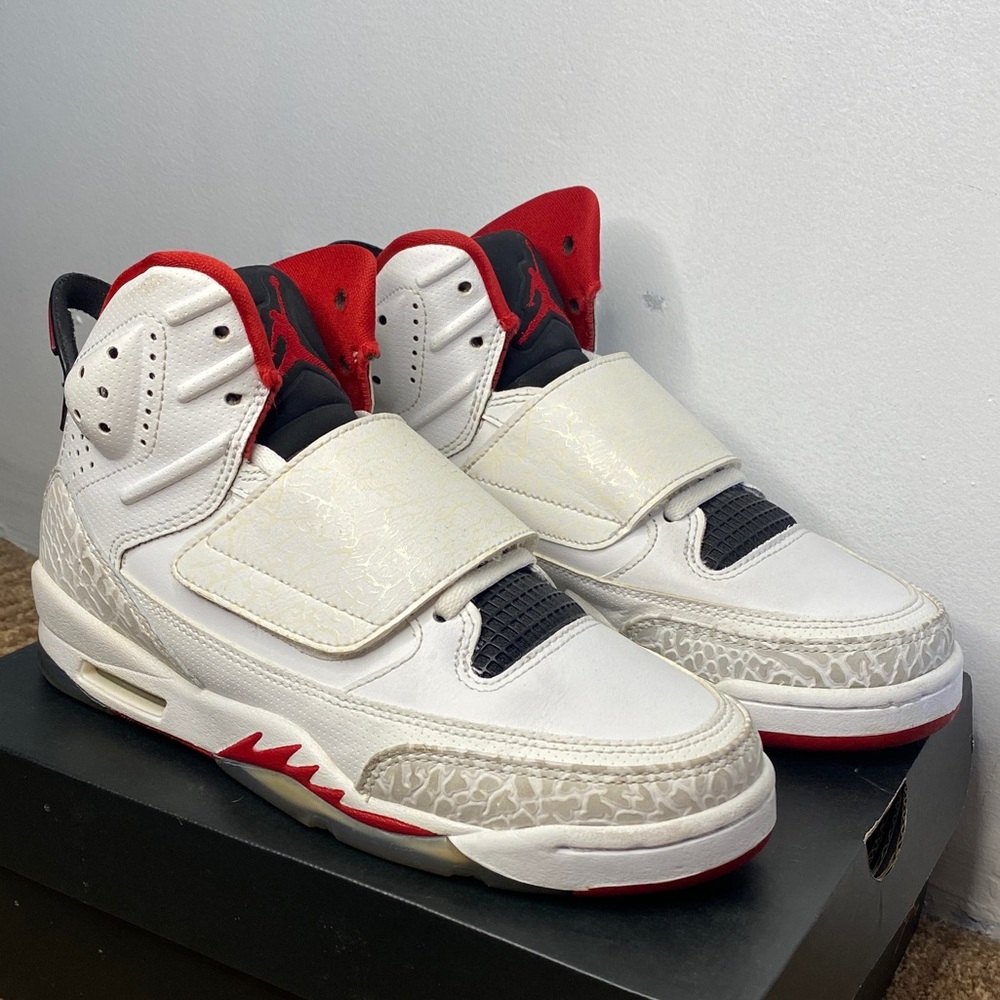 Nike Air Jordan Son Of Mars White Red Size 4Y Youth Boys